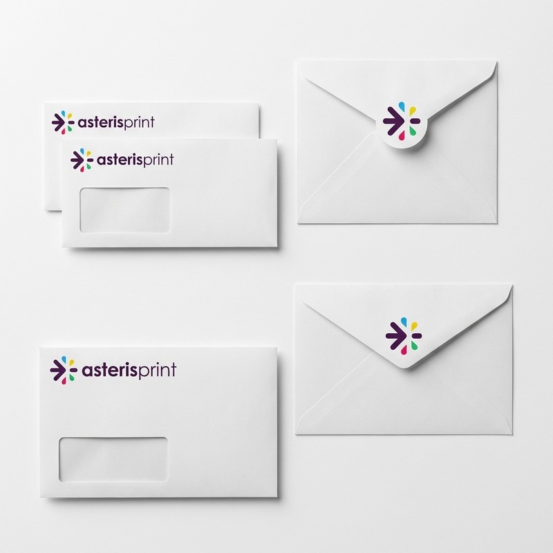 Enveloppe personnalisée impression avec logo Asteris Print Maroc