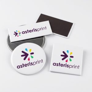 Magnets personnalisés avec logo Asteris Print aimants publicitaires Maroc