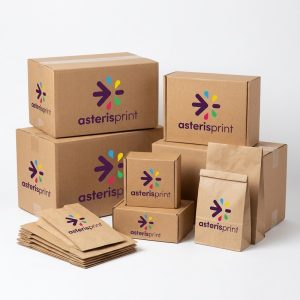 Packaging emballage personnalisé avec logo Asteris Print Maroc